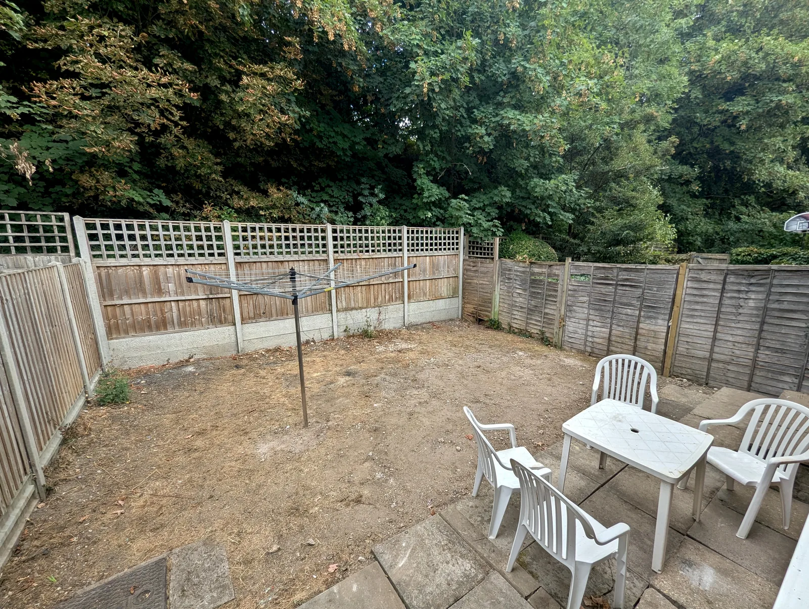 Private rear garden